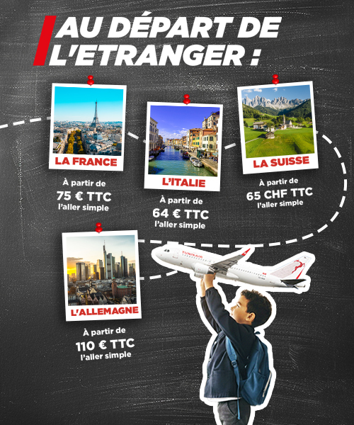 Promo Automne Hiver spéciale Rentrée  avec Tunisair NS!